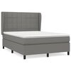 vidaXL Boxspring posteľ s matracom tmavosiv&aacute; 140x190 cm l&aacute;tka