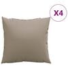 vidaXL Dekorat&iacute;vne vank&uacute;&scaron;e 4 ks sivohned&eacute; 50x50 cm l&aacute;tka