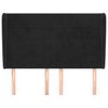 vidaXL Čelo postele so z&aacute;hybmi čierne 147x23x118/128 cm zamat