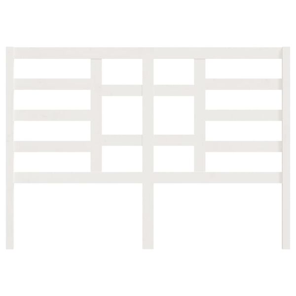 vidaXL Čelo postele biele 141x4x104 cm mas&iacute;vna borovica