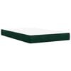 vidaXL Boxspring posteľ s matracom, tmavozelen&aacute; 120x190cm, zamat