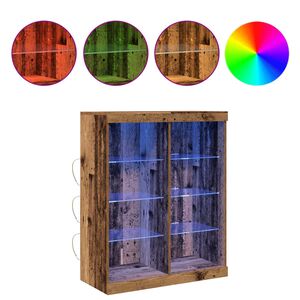 vidaXL LED komoda Star&eacute; drevo 41 x 37 x 100 cm Kompozitn&eacute; drevo