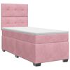 vidaXL Posteľ boxspring s matracom Ružov&aacute; 100 x 200 cm Zamat
