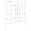 vidaXL Z&aacute;hradn&yacute; plot s kol&iacute;kmi 24 ks 55 x 50 cm Pozinkovan&aacute; oceľ