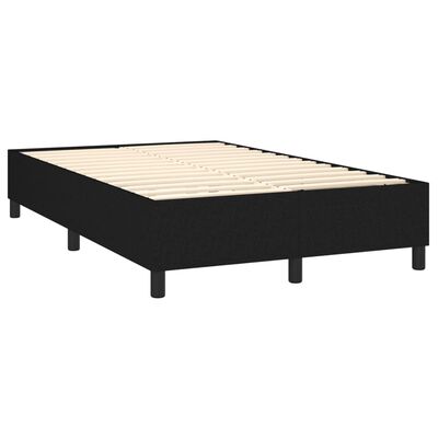 vidaXL Boxspring posteľ s matracom čierny 140x190 cm látka