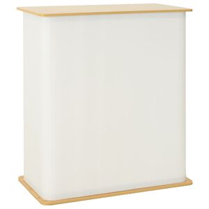 vidaXL V&yacute;stavn&yacute; pult Svetlohned&aacute; a biela 80 x 40 x 93 cm