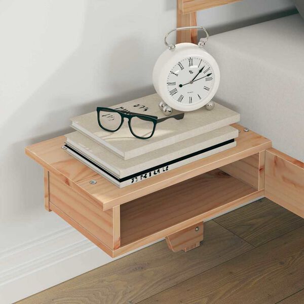 vidaXL R&aacute;m postele Hned&aacute; 150 x 200 cm Mas&iacute;vne borovicov&eacute; drevo