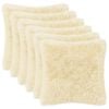 vidaXL Poťah na podložku 6 pcs HEERLEN Kr&eacute;mov&aacute; 50 x 50 cm PV fleece