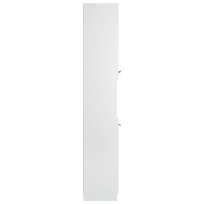vidaXL Skrinka do kúpeľne biela 32x34x188,5 cm spracované drevo