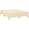 vidaXL Boxspring posteľ s matracom kr&eacute;mov&yacute; 140x190 cm l&aacute;tka
