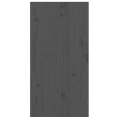 vidaXL Nástenné skrinky 2 ks sivé 30x30x60 cm masívna borovica