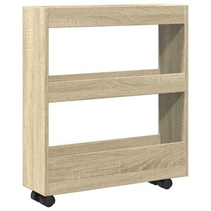 vidaXL &Uacute;zky &uacute;ložn&yacute; voz&iacute;k 3 poschodia dub sonoma kompozitn&eacute; drevo