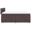 vidaXL Boxspring posteľ s matracom tmavohned&aacute; 140x190 cm l&aacute;tka