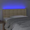 vidaXL Čelo postele s LED kr&eacute;mov&eacute; 80x5x78/88 cm l&aacute;tka