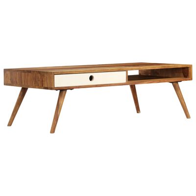 vidaXL Konferenčný stolík zo sheeshamového dreva 110x50x35 cm