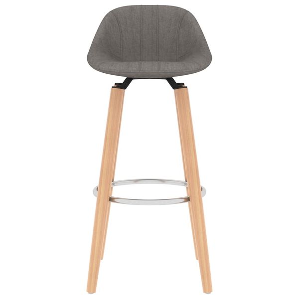 vidaXL Barov&eacute; stoličky 2 ks, svetlosiv&eacute;, l&aacute;tka