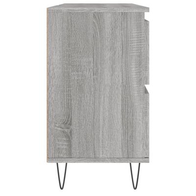 vidaXL Kúpeľňová skrinka sivý dub sonoma 80x33x60 cm kompozitné drevo