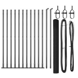 vidaXL Stĺp na plot. Siv&aacute; 25 x 1,4 m (19 x 19 mm sieť) Ocel a PVC