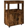vidaXL Barov&yacute; voz&iacute;k dymov&yacute; dub 60x39,5x89 cm kompozitn&eacute; drevo