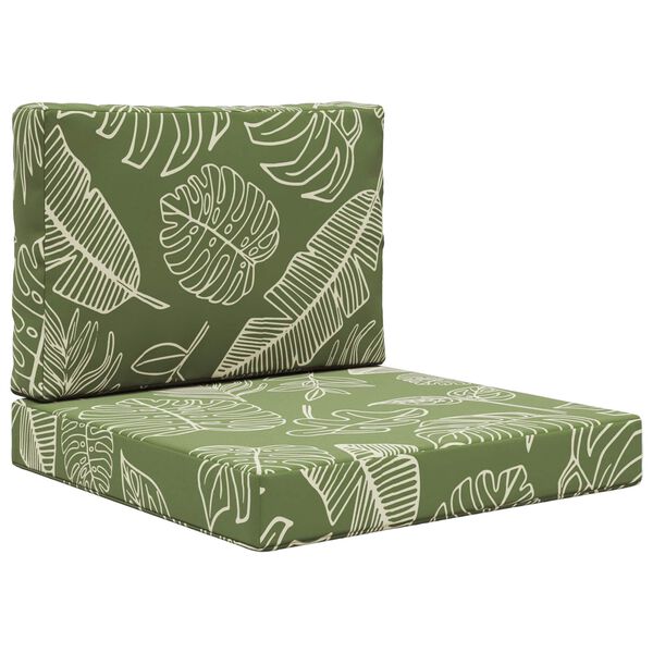 vidaXL Vank&uacute;&scaron; na vonkaj&scaron;iu pohovku 2 pcs Design s listami Polyester