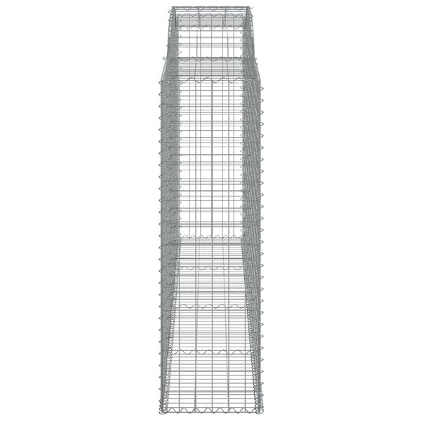 vidaXL Oblúkový gabionový kôš 300x50x160/180 cm pozinkované železo