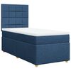 vidaXL Posteľný rám boxspring s matracom modrý 90x200 cm látka