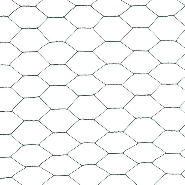 vidaXL Dr&ocirc;ten&eacute; pletivo, oceľ potiahnut&aacute; PVC 25x1,2 m, zelen&eacute;