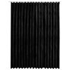 vidaXL Zatemňovac&iacute; z&aacute;ves s h&aacute;čikmi, zamat, čierny 290x245 cm