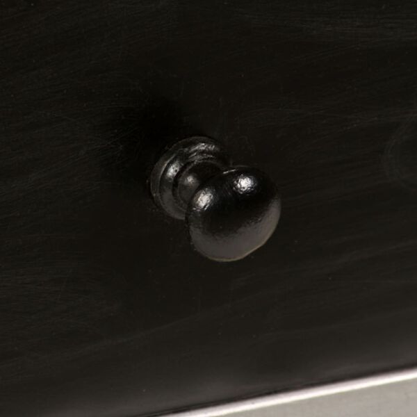 vidaXL TV stolík masívne mangovníkové drevo a oceľ 120x30x45 cm