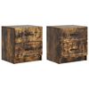 vidaXL Nočn&yacute; stol&iacute;k 2 ks Dymov&yacute; dub 43 x 34,5 x 44,5 cm
