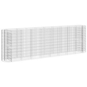 vidaXL Gabi&oacute;nov&yacute; vyv&yacute;&scaron;en&yacute; z&aacute;hon pozinkovan&eacute; železo 330x50x100 cm