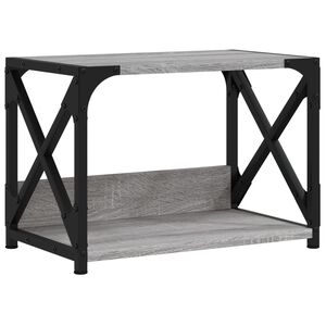 vidaXL Stojan na tlačiareň 2-posch. sivý sonoma 44x26x31,5cm kom.drevo