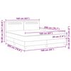 vidaXL Posteľ s pružinov&yacute;m r&aacute;mom Siv&aacute; 160 x 200 cm Umel&aacute; koža