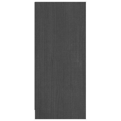 vidaXL Komoda sivá 70x33x76 cm masívne borovicové drevo