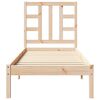 vidaXL Posteľný rám, drevený masív 75x190 cm, malé jednolôžko