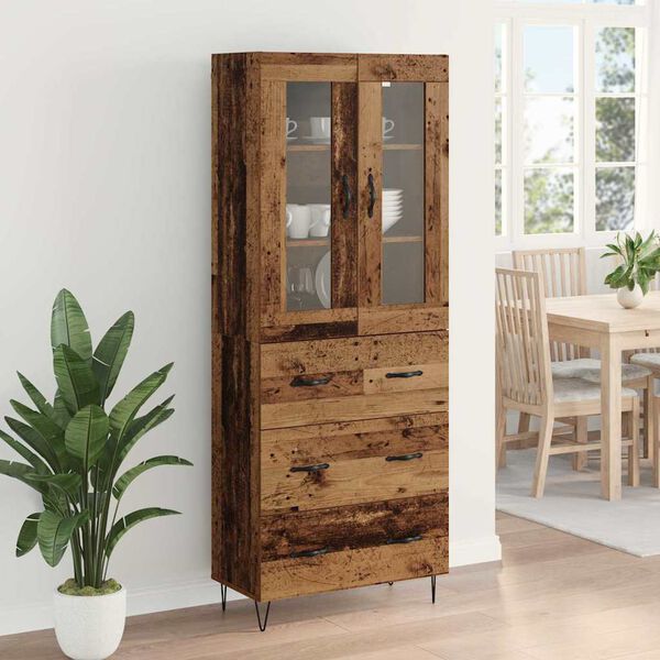 vidaXL Highboard Star&eacute; drevo 69,5 x 34 x 90 cm Kompozitn&eacute; drevo