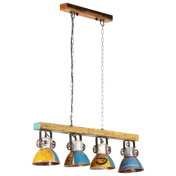 vidaXL Industriálna stropná lampa 25 W farebná 111 cm E27