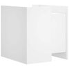 vidaXL Nočný stolík biely 45x50x50 cm kompozitné drevo