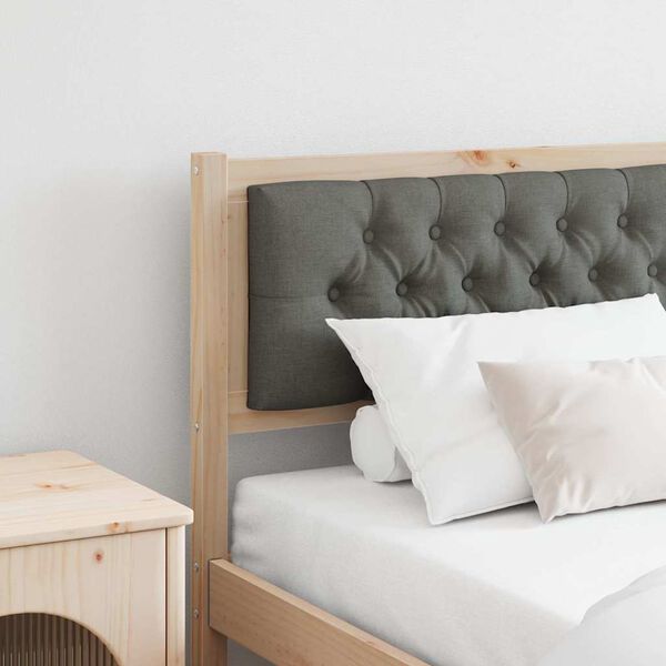 vidaXL Zadn&eacute; čelo In&yacute; hned&aacute; a tmavosiv&aacute; 160 cm Borovicov&yacute; mas&iacute;v