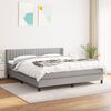 vidaXL Boxspring posteľ s matracom bledosiv&aacute; 180x200 cm l&aacute;tka