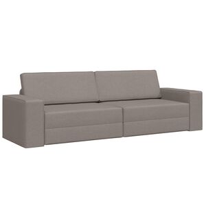 vidaXL Rozkladacia posteľ Sivohned&aacute; 245 x 78 x 77 cm l&aacute;tka