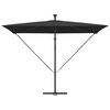vidaXL Kantileverový banánový parasol Čierna 294 x 200 x 254 cm