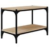 vidaXL TV skrinka dub sonoma 60x33x41 cm spracovan&eacute; drevo a oceľ