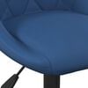 vidaXL Jedálenská stolička modrá zamatová