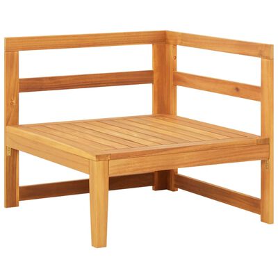 vidaXL 2-dielna záhradná sedacia súprava s krémovo-bielymi podložkami akáciové drevo