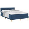 vidaXL Posteľ boxspring s matracom s matracmi Modrá 140 x 190 cm látka