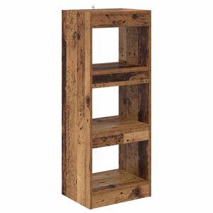 vidaXL Knižnica 3 &uacute;rovn&iacute; 40 x 30 x 103 cm Kompozitn&eacute; drevo Star&eacute; drevo