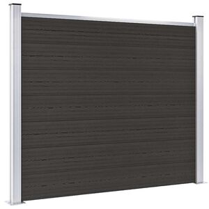 vidaXL Plotov&yacute; panel WPC 180x146 cm čierny