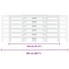 vidaXL Kryt na radi&aacute;tor biely 205x21,5x83,5 cm kompozitn&eacute; drevo