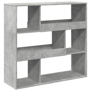 vidaXL Knižnica/deliaca stena bet&oacute;nov&aacute; siv&aacute; 100x33x94,5 cm